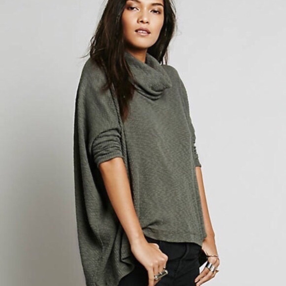 Free People World Traveler Cowl Neck Sweater